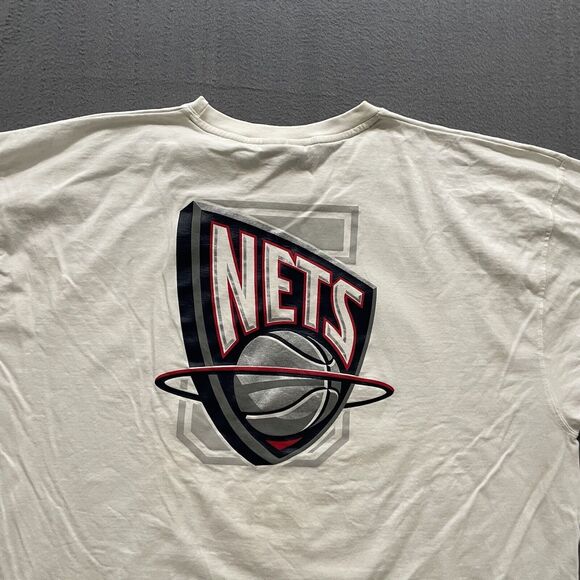 Vintage New Jersey Nets Jason Kidd T Shirt Mens 2XL UNK White NBA Basketball - Picture 3 of 15